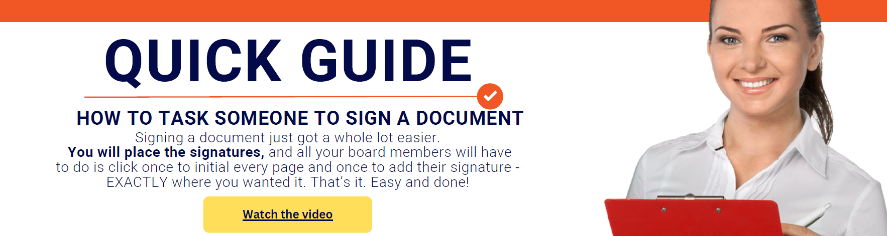 How to task someone to sign a document