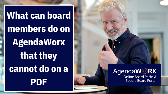 What additional tools will board members have that they do NOT have in a PDF?