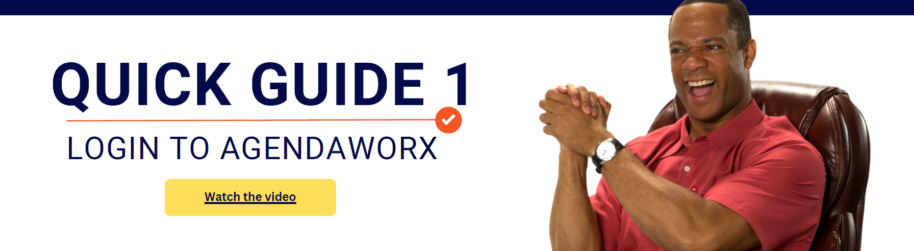 How to login to AgendaWorx for the first time